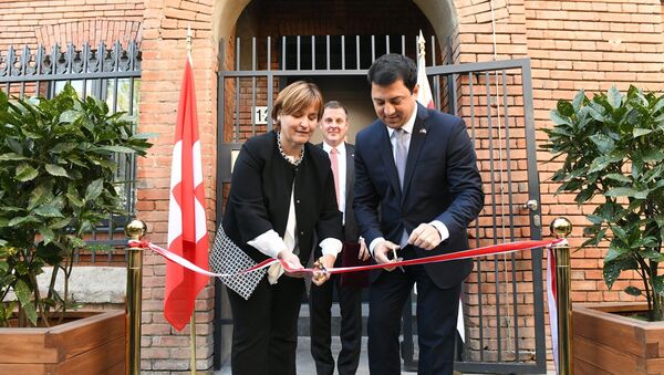 Главы парламентов Грузии и Швейцарии Арчил Талаквадзе и Марина Кароббио Гушетти - Sputnik Грузия