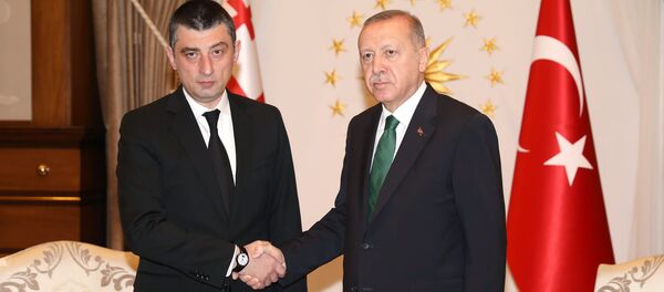 Георгий Гахария и Реджеп Тайип Эрдоган - Sputnik Грузия