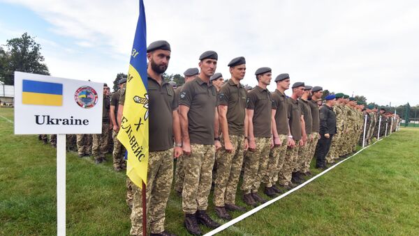 Военнослужащие армии Украины во время учения Rapid Trident-2019 - Sputnik Грузия