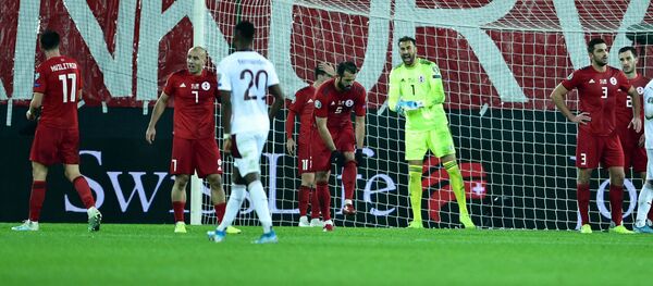 Матч между сборными Грузии и Швейцарии по футболу - Sputnik Грузия