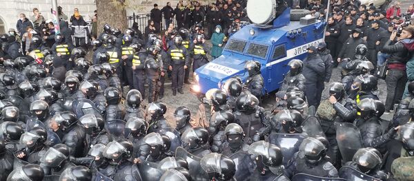 მომიტინგეების წინააღმდეგ სპეცრაზმი გამოვიდა - ვიდეო მომიტინგეების წინააღმდეგ სპეცრაზმი გამოვიდა - ვიდეო - Sputnik საქართველო
