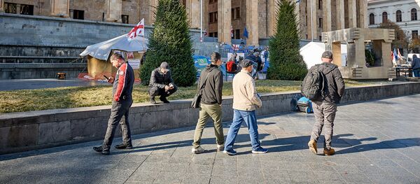 Ситуация у здания парламента Грузии 19 ноября. Передышка перед новой акцией - Sputnik Грузия