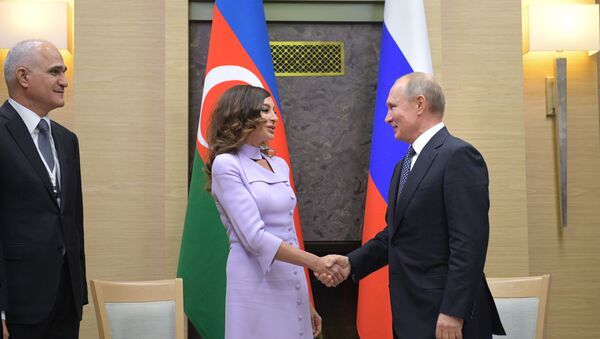 Президент РФ В. Путин встретился с первым вице-президентом Азербайджана М. Алиевой - Sputnik Грузия