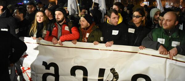 ოპოზიცია 25 ნოემბერს რუსთაველზე პარლამენტის მიმართულებით მსვლელობას მართავს - ვიდეო - Sputnik საქართველო