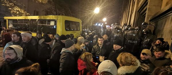 სპეცრაზმმა მომიტინგეები პარლამენტის შესასვლელებიდან გაიყვანა სპეცრაზმმა მომიტინგეები პარლამენტის შესასვლელებიდან გაიყვანა - Sputnik საქართველო