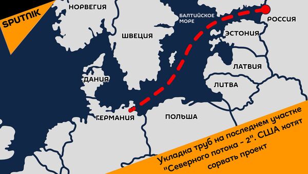 Укладка труб на последнем участке Северного потока - 2. США хотят сорвать проект - Sputnik Грузия