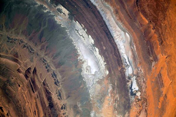 Вид из космоса на структуру Ришат в пустыне Сахара - Sputnik Грузия