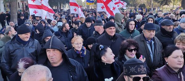 Протестная акциа оппозиции в Кутаиси - Sputnik Грузия