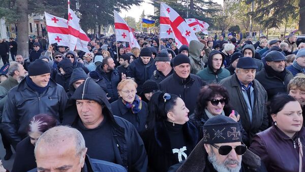 Протестная акциа оппозиции в Кутаиси - Sputnik Грузия