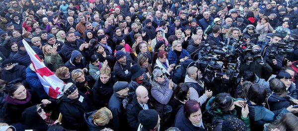 საპროტესტო აქცია ქუთაისში საპროტესტო აქცია ქუთაისში - Sputnik საქართველო
