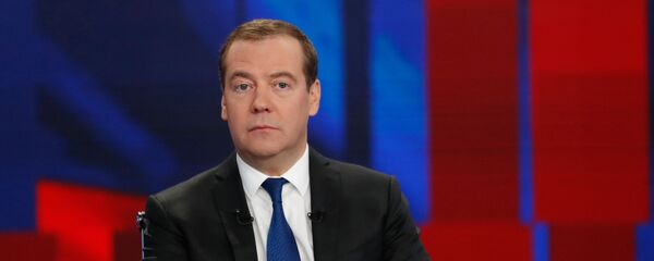 Интервью Премьер-министра РФ Д. Медведева российским телеканалам - Sputnik Грузия
