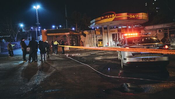  Пожар на бензозаправочной станции Сента на улице Пиросмани - Sputnik Грузия