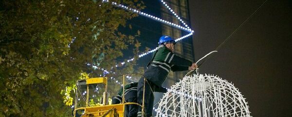 თბილისი ახალი წლისთვის ემზადება თბილისი ახალი წლისთვის ემზადება - Sputnik საქართველო