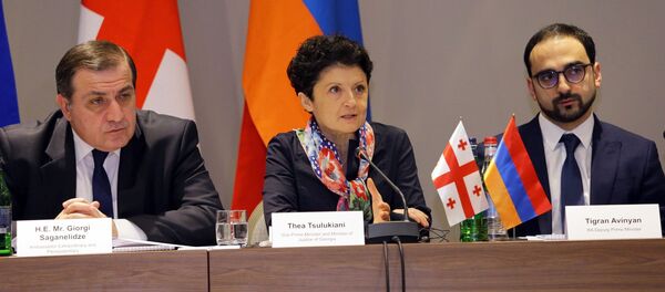 Министр юстиции Грузии Тея Цулукиани на армяно-грузинском форуме по правовому сотрудничеству - Sputnik Грузия
