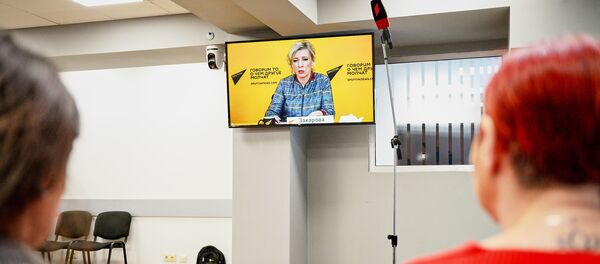 Видеомост с участием официального представителя МИД РФ Марии Захаровой - Sputnik Грузия