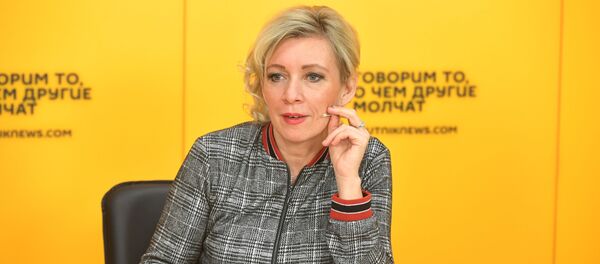 Видеомост с участием официального представителя МИД РФ Марии Захаровой - Sputnik Грузия