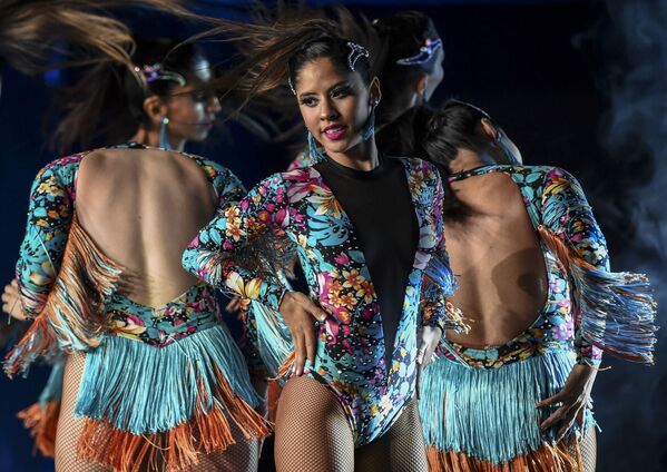 Танцоры из Аргентины во время выступления на Кубке мира по латинским танцам в Медельине, Колумбия - Sputnik Грузия