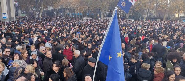 მმართველი პარტია „ქართული ოცნება - დემოკრატიული საქართველოს“  მხარდამჭერთა მიტინგი მმართველი პარტია „ქართული ოცნება - დემოკრატიული საქართველოს“  მხარდამჭერთა მიტინგი - Sputnik საქართველო