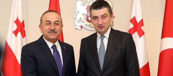 გიორგი გახარია და მევლუთ ჩავუშოღლუ გიორგი გახარია და მევლუთ ჩავუშოღლუ - Sputnik საქართველო