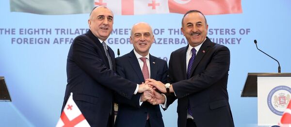 Главы МИД Грузии, Турции и Азербайджана - Sputnik Грузия