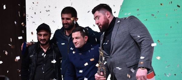 Тяжелоатлета Лашу Талахадзе - Sputnik Грузия