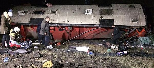 ДТП с автобусом в Липецкой области, в котором находились граждане Грузии - Sputnik Грузия