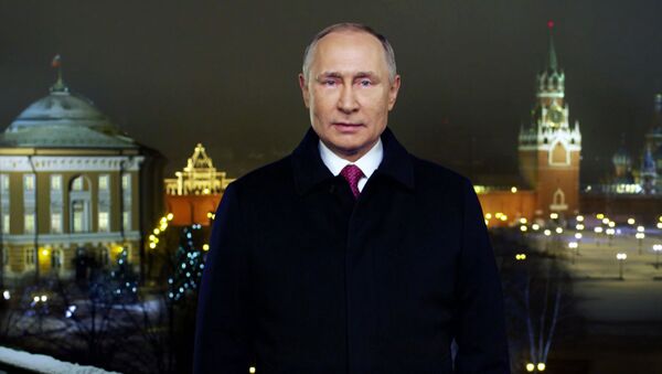 Новогоднее обращение президента РФ Владимира Путина 2020 - Sputnik Грузия