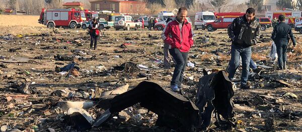 На месте крушения самолета в Иране На месте крушения самолета в Иране - Sputnik Грузия