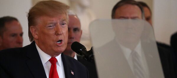 აშშ-ის პრეზიდენტი დონალდ ტრამპი განცხადებას აკეთებს თეთრი სახლიდან - Sputnik საქართველო