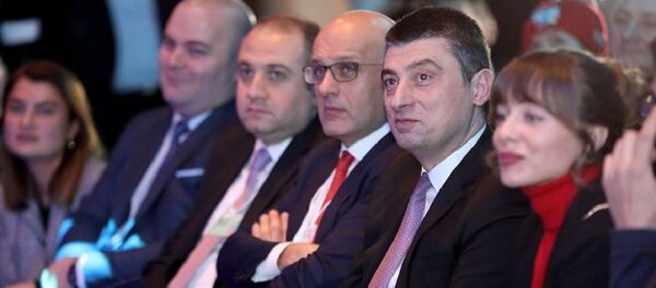 Георгий Гахария на Всемирном экономическом форуме в Давосе - Sputnik Грузия