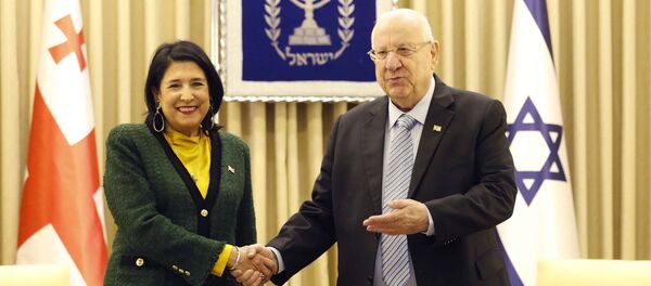 Президент Грузии Саломе Зурабишвили и президент Израиля Реувен Ривлин - Sputnik Грузия