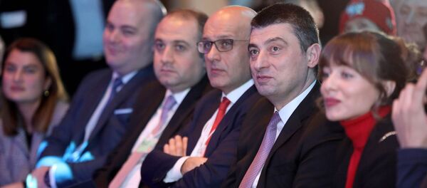 Премьер-Министр Грузии Георгий Гахария во время официального визита - Sputnik Грузия