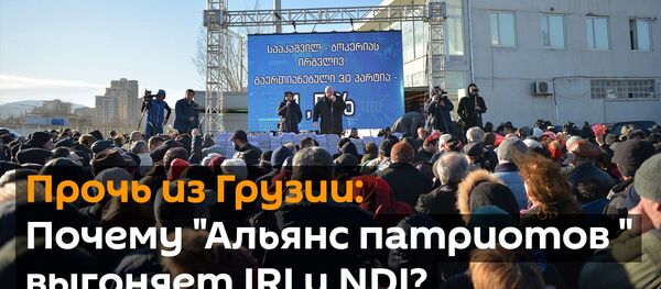Прочь из Грузии: Почему Альянс патриотов  выгоняет IRI и NDI? - Sputnik Грузия
