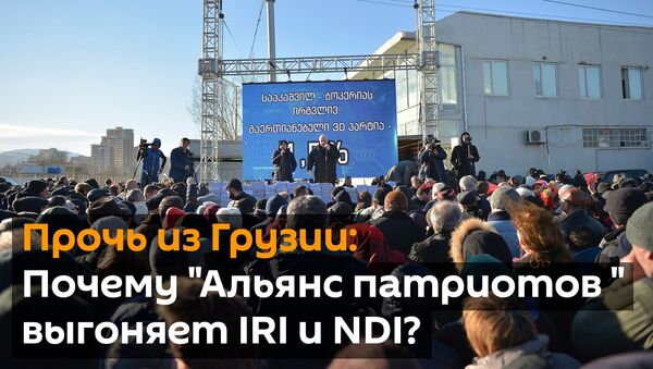 Прочь из Грузии: Почему Альянс патриотов  выгоняет IRI и NDI? - Sputnik Грузия