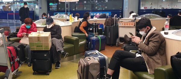 ტურისტები პეკინის აეროპორტში ტურისტები პეკინის აეროპორტში - Sputnik საქართველო
