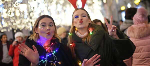 Празднование Нового года в Москве - Sputnik Грузия