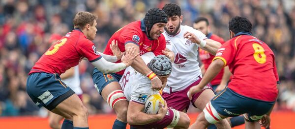  ესპანეთისა და საქართველოს ნაკრებების შეხვედრა რაგბიში - Sputnik საქართველო