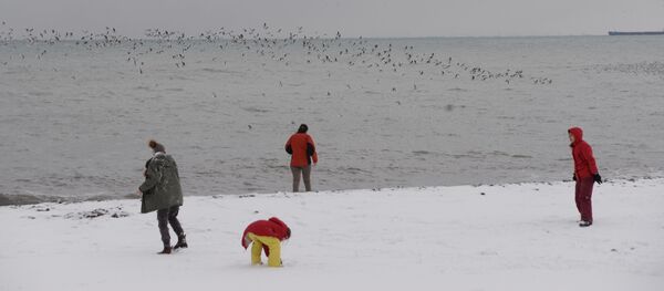 თოვლიანი ბათუმი თოვლიანი ბათუმი - Sputnik საქართველო