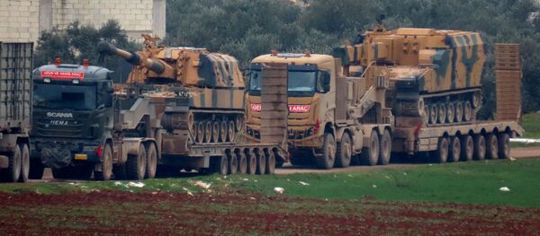 თურქული სამხედრო ავტომობილები სირიაში თურქული სამხედრო ავტომობილები სირიაში - Sputnik საქართველო