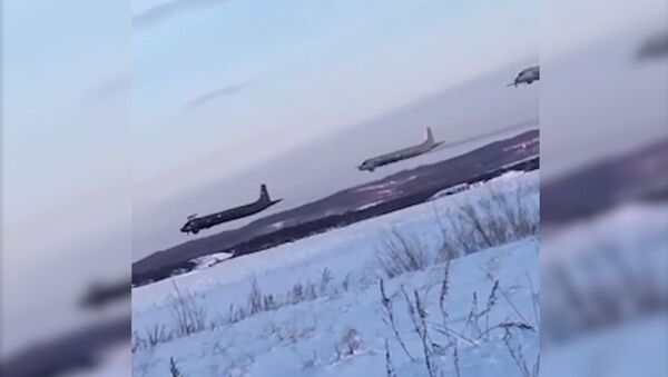 Кадры экстремального полета российских противолодочных самолетов Ил-38 - Sputnik Грузия