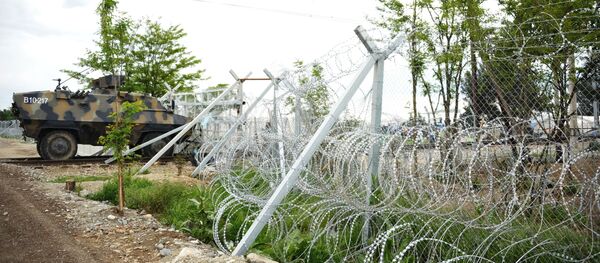 საბრძოლო მანქანა მაკედონია-საბერძნეთის საზღვარზე  - Sputnik საქართველო