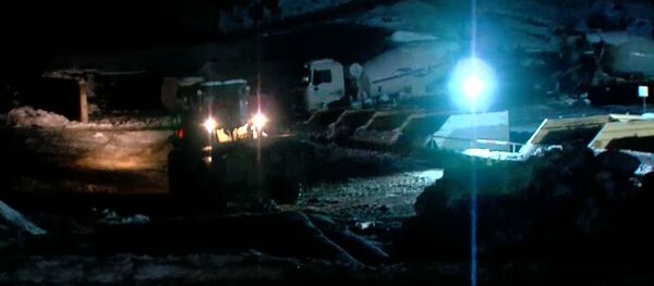 ЧП на строительстве новой дороги на Рикотском перевале - видео ЧП на строительстве новой дороги на Рикотском перевале - видео - Sputnik Грузия