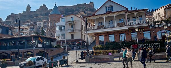 ტურისტები თბილისის ცენტრში - Sputnik საქართველო