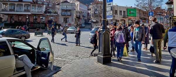 ტურისტები თბილისში - Sputnik საქართველო