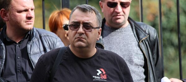 Председатель профсоюза работников металлургической, горной и химической промышленности Тамаз Долаберидзе  - Sputnik Грузия