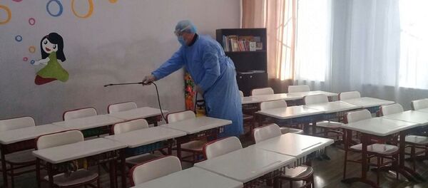 სკოლების დეზინფექცია სკოლების დეზინფექცია - Sputnik საქართველო