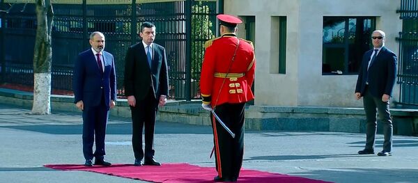 официальный визит премьер-министра Армении Никола Пашиняна в Грузию - Sputnik Грузия
