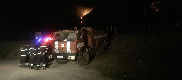 ტყის ხანძარი ჩხოროწყუში - Sputnik საქართველო