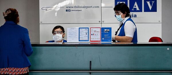 თბილისის აეროპორტის თანამშრომლები თბილისის აეროპორტის თანამშრომლები - Sputnik საქართველო