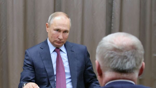 Президент РФ В. Путин провел встречу с генсеком ОДКБ С. Засем - Sputnik Грузия